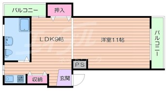 間取図 エフアール船場西