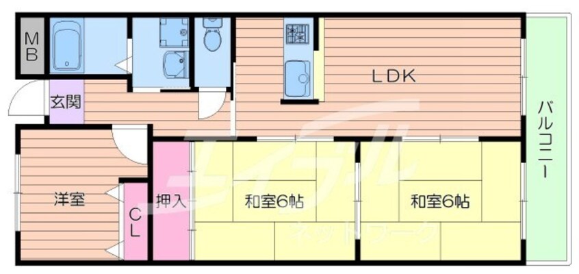 間取図 プリムベール向丘