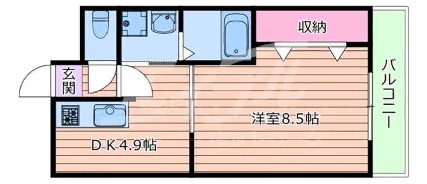 間取図 アンプルールクラージュコリーヌシャンⅠ