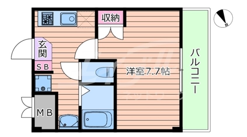 間取図 シャンヴェルジェ豊中Ⅱ