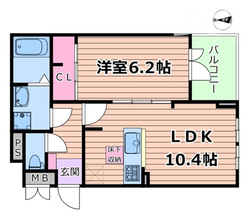 間取図 レオン　パッソ