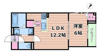 間取図 西豊川町アパート-2