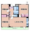 緑丘マンション 3LDKの間取り