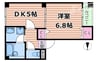 石橋マンション　柊 1DKの間取り