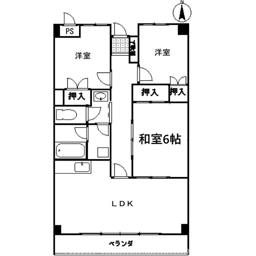 間取図 アルファエステート高松町