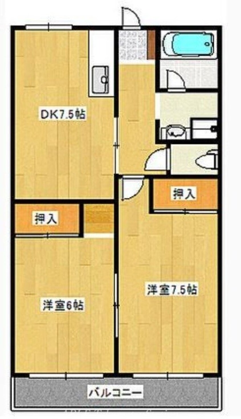 間取図 カーサ六万寺