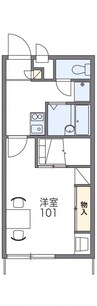 レオパレスＭａ　ｍａｉｓｏｎ　ｓａｋｏ 1Kの間取り