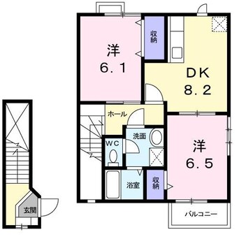 間取図 メゾングレース　Ａ