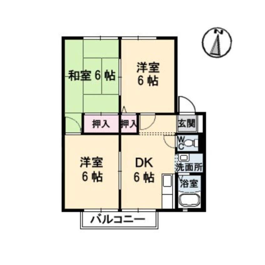 間取図 グリーンヒルズ泉川　Ｄ棟