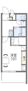 レオパレスＨＡＺＥ 1Kの間取り