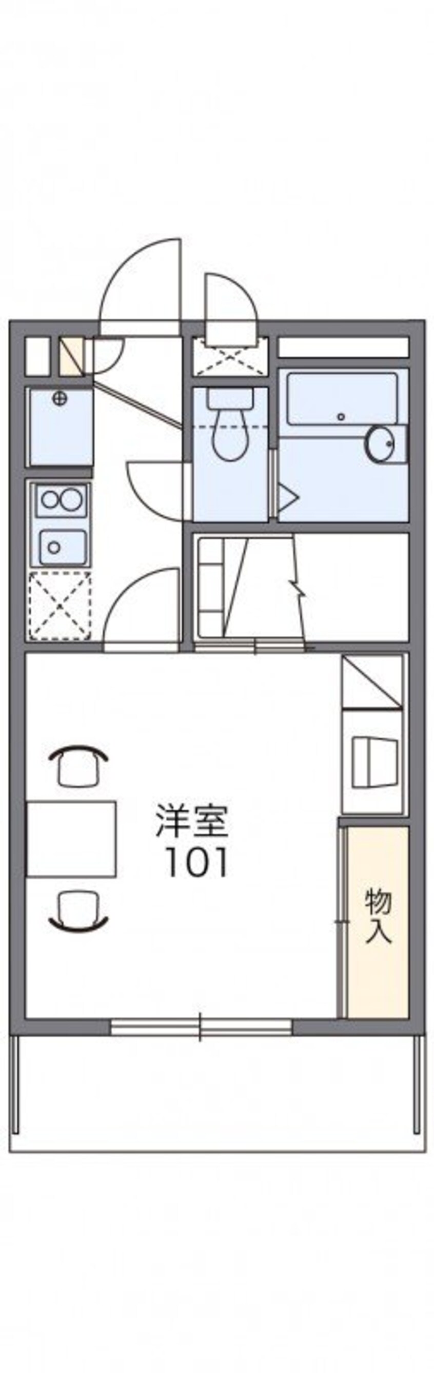 間取図 レオパレス川添