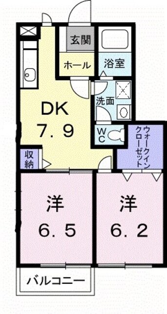 間取図 クレディ・タケウチ　Ｃ