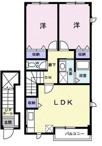 間取図 エスポワール青木Ａ