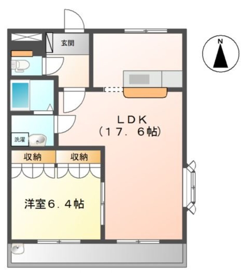 間取図 ステイブル円座Ⅱ