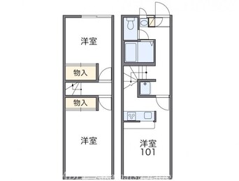 間取図 レオパレスＭＩＬＬＥＮＩＵＭ