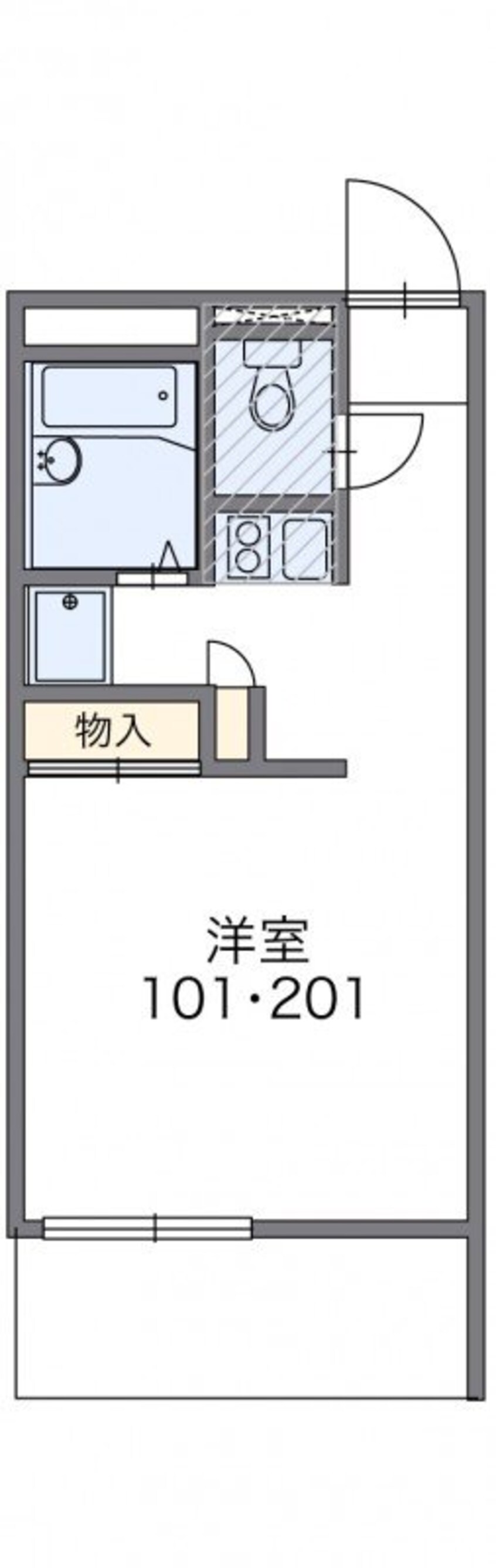 間取図 レオパレス栗林