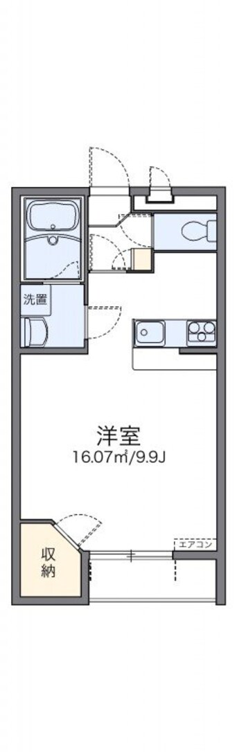 間取図 レオパレスあいれすと田村