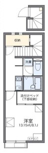 レオネクストクラインガルテン 1Kの間取り