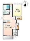 高徳線/木太町駅 徒歩7分 1階 築11年 1LDKの間取り