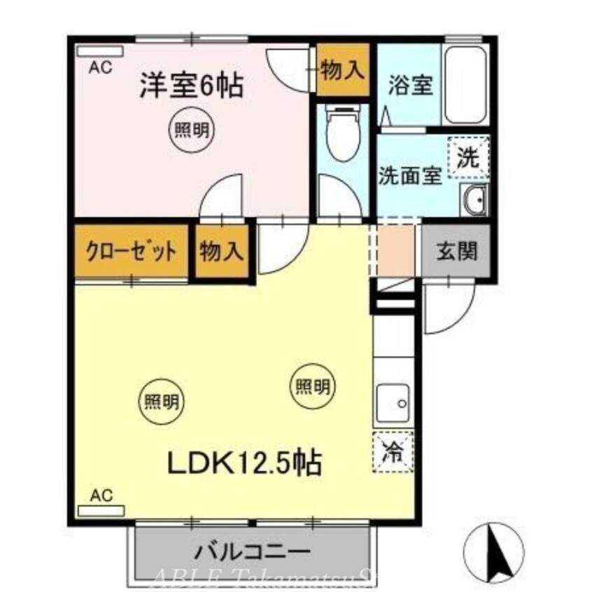 間取図 ファミール木村