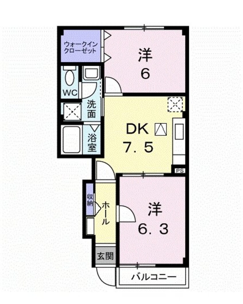 間取図 パルガーデン　３