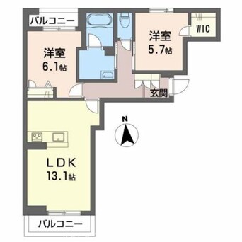 間取図 ヴォワレ エ フルール新北町