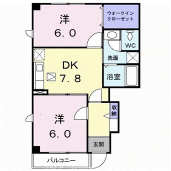 間取図 アロッジオＫ３　Ｂ