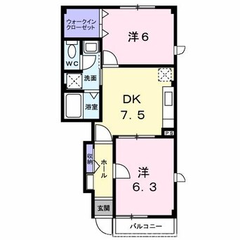 間取図 アロッジオＫ３　Ａ