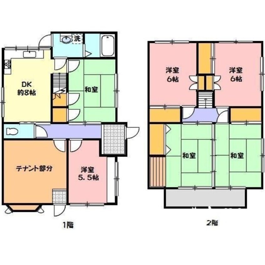 間取図 徳田借家