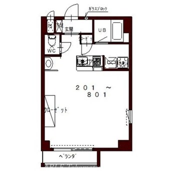 間取図 コリドールベイ