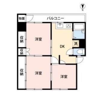 間取図 高松琴平電気鉄道<ことでん志度線>/潟元駅 徒歩10分 1階 築58年