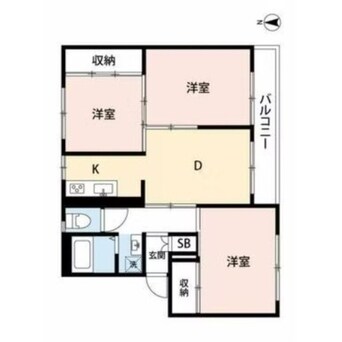 間取図 ヴィラナリー屋島Ⅱ7号棟