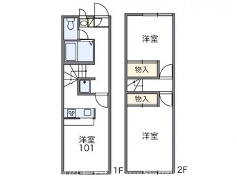 間取図 レオパレス東屋島