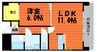 高松琴平電気鉄道<ことでん長尾線>/花園駅 徒歩4分 3階 築20年 1LDKの間取り