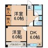 室町ハイツ 2DKの間取り