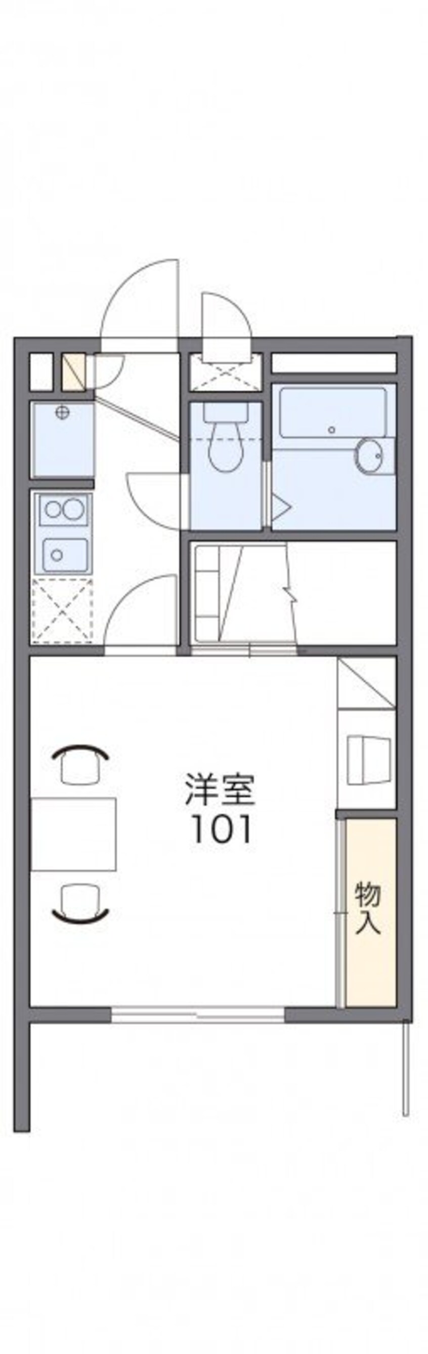 間取図 レオパレス川添Ⅱ