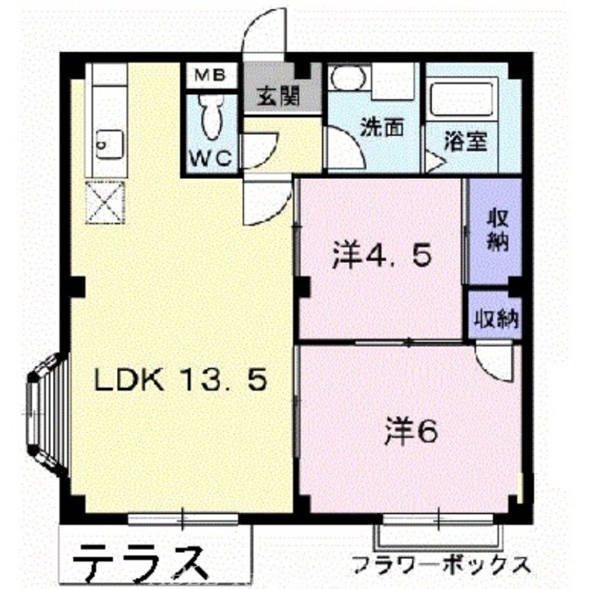 間取図 エルディム福家