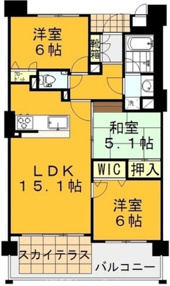 間取図 ロイヤルガーデン番町