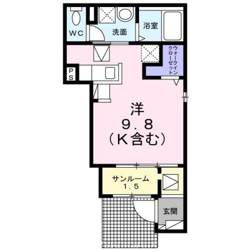 間取図 エスポワールＢ