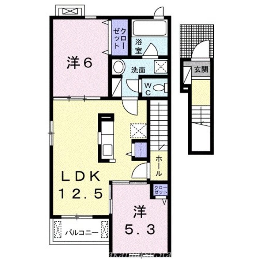 間取図 サンロイヤルＡ