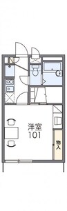 予讃線・内子線/端岡駅 徒歩13分 2階 築22年 1Kの間取り