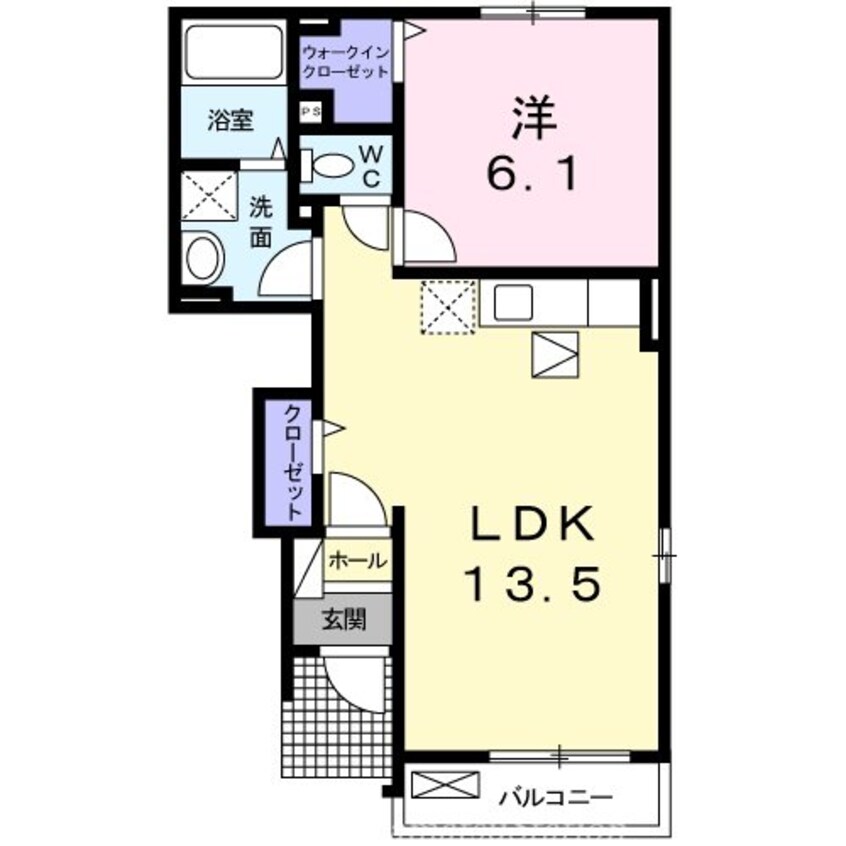 間取図 メゾン・ド・ローズ