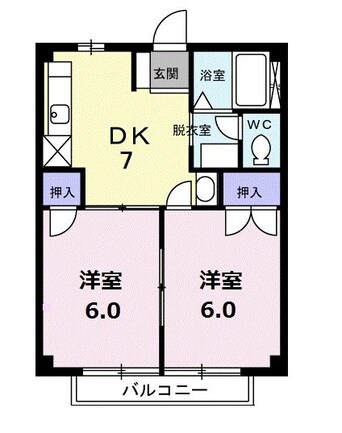 間取図 ニューシティ大内Ｂ