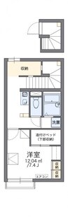 予讃線・内子線/高瀬駅 徒歩8分 2階 築15年 1Kの間取り