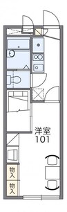 予讃線・内子線/観音寺駅 バス:18分:停歩3分 2階 築20年 1Kの間取り