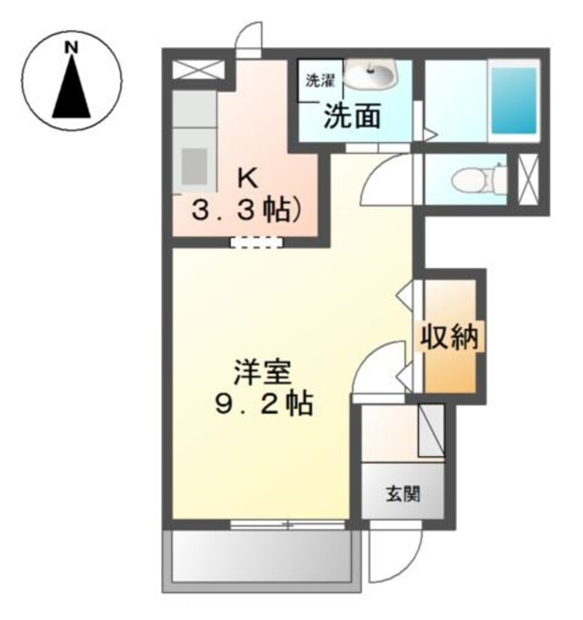 間取図 ハイブリッド高松Ⅱ