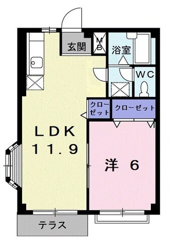 間取図 エルディム磯野