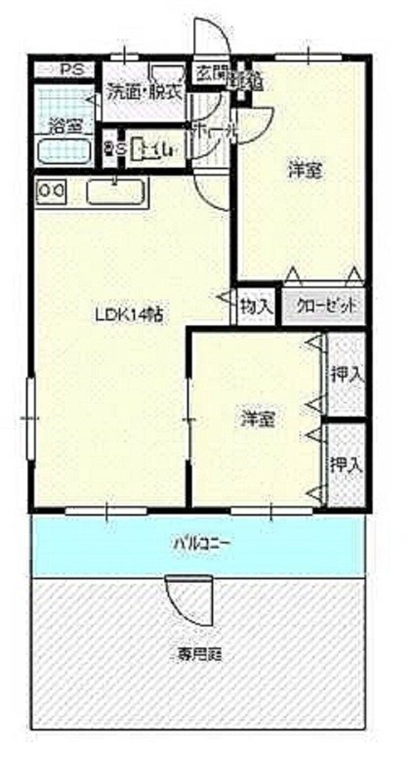 間取図 ローザ・クオーレⅠ