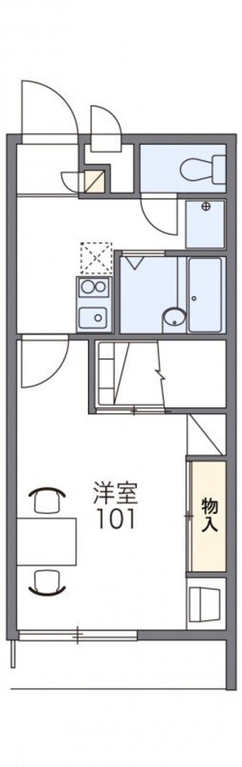 間取図 レオパレスＨａｂｉｔａｃｉｏｎ　Ｈａｙａｓｈｉ