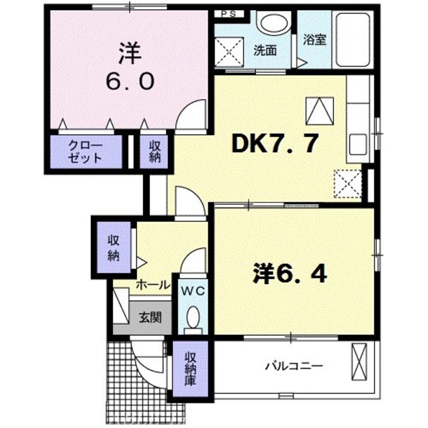 間取図 シュティル　ピアッツァ　Ⅱ　Ｂ